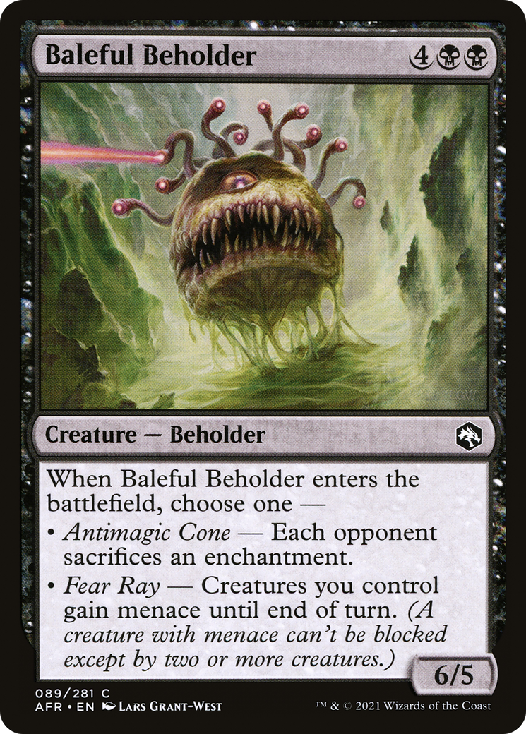 Baleful Beholder (089) Foil - Adventures in the Forgotten Realms