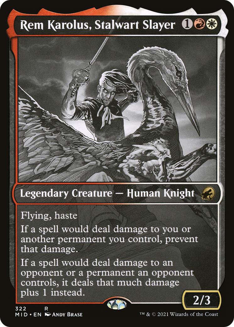 Rem Karolus, Stalwart Slayer (Showcase) (322) Foil - Innistrad: Midnight Hunt