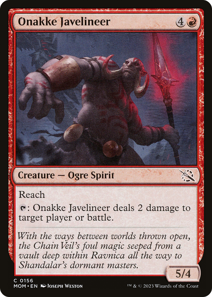 Onakke Javelineer [March of the Machine] | Silver Goblin