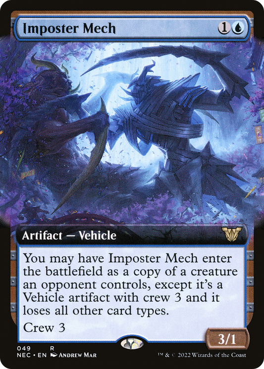 Imposter Mech (Extended Art) (049) - Neon Dynasty Commander
