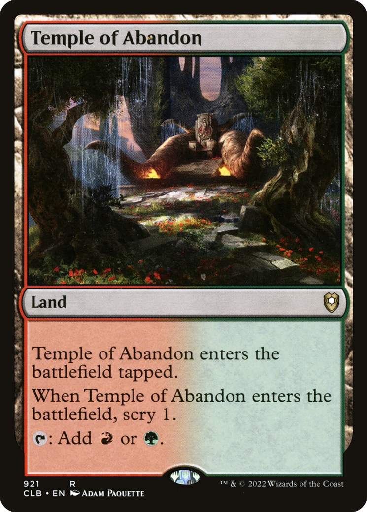 Temple of Abandon (921) - Commander Legends: Battle for Baldur's Gate