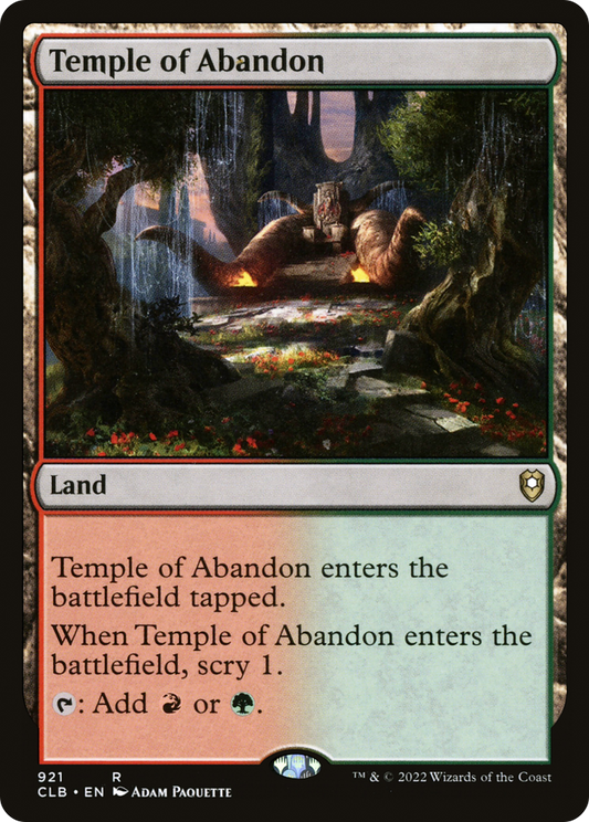 Temple of Abandon (921) - Commander Legends: Battle for Baldur's Gate
