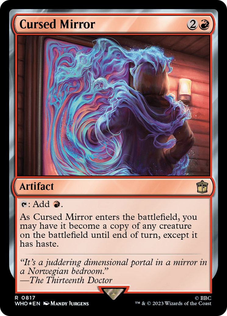 Cursed Mirror (Surge Foil) [Doctor Who] | Silver Goblin