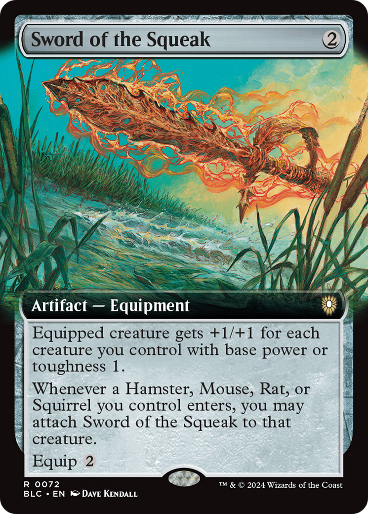 Sword of the Squeak (Extended Art) [Bloomburrow Commander] | Silver Goblin