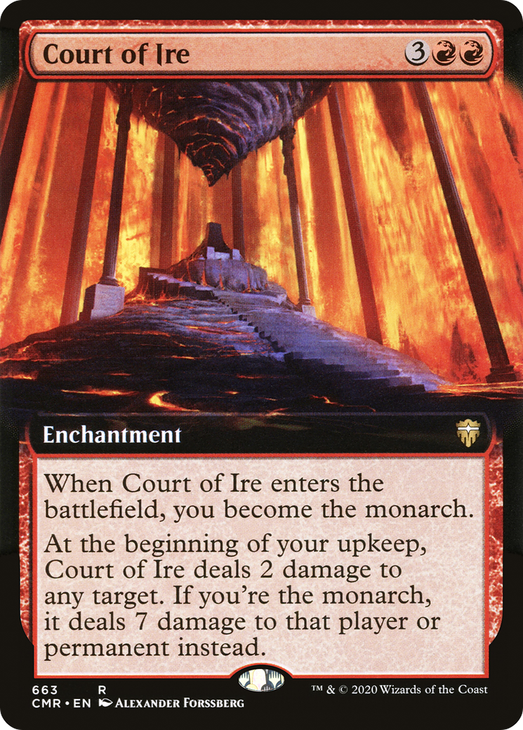 Court of Ire (Extended Art) (663) Foil - Commander Legends