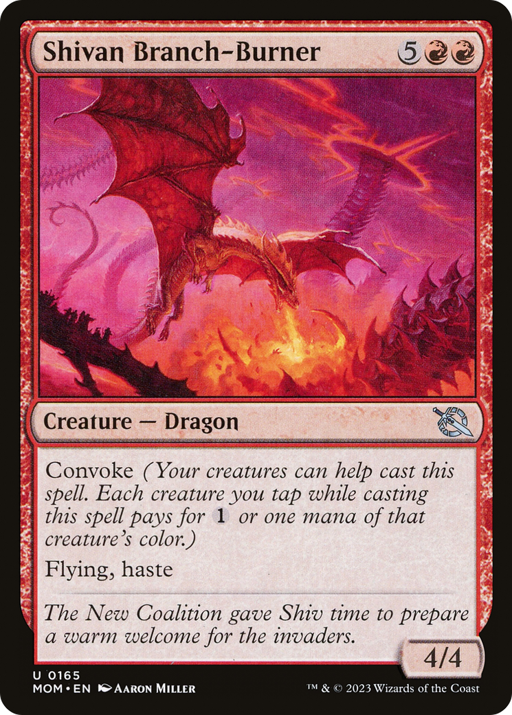 Shivan Branch-Burner (165) Foil - March of the Machine