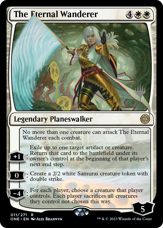 The Eternal Wanderer (Promo Pack) [Phyrexia: All Will Be One Promos] Foil