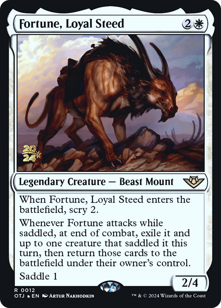 Fortune, Loyal Steed (012) Foil - Outlaws of Thunder Junction Promos