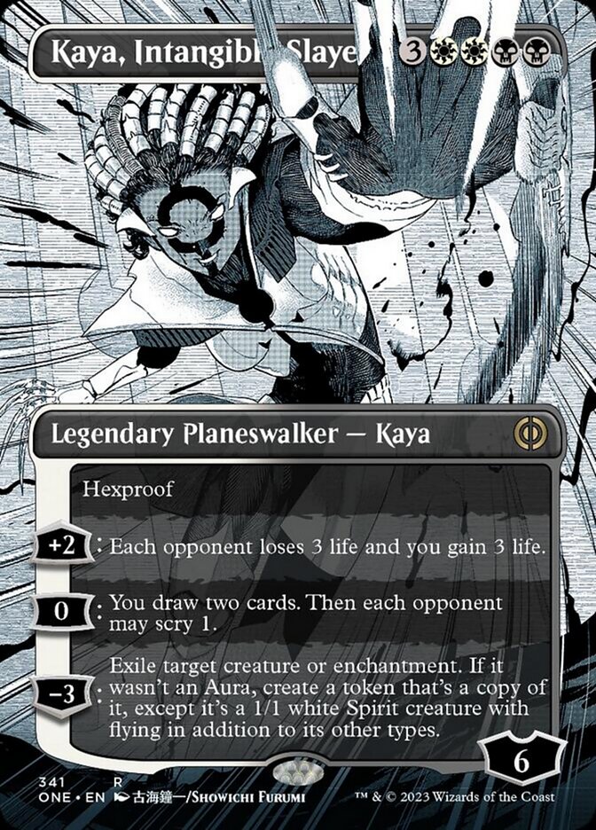 Kaya, Intangible Slayer (Borderless Manga) [Phyrexia: All Will Be One] | Silver Goblin