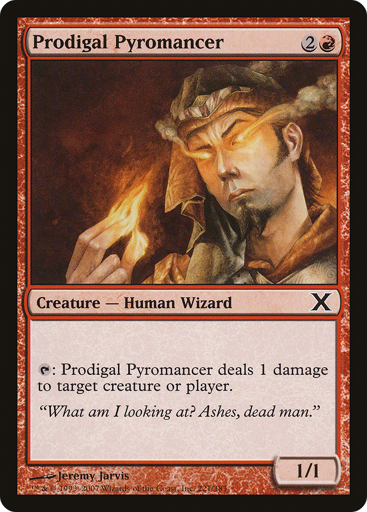 Prodigal Pyromancer (221) Foil - Tenth Edition