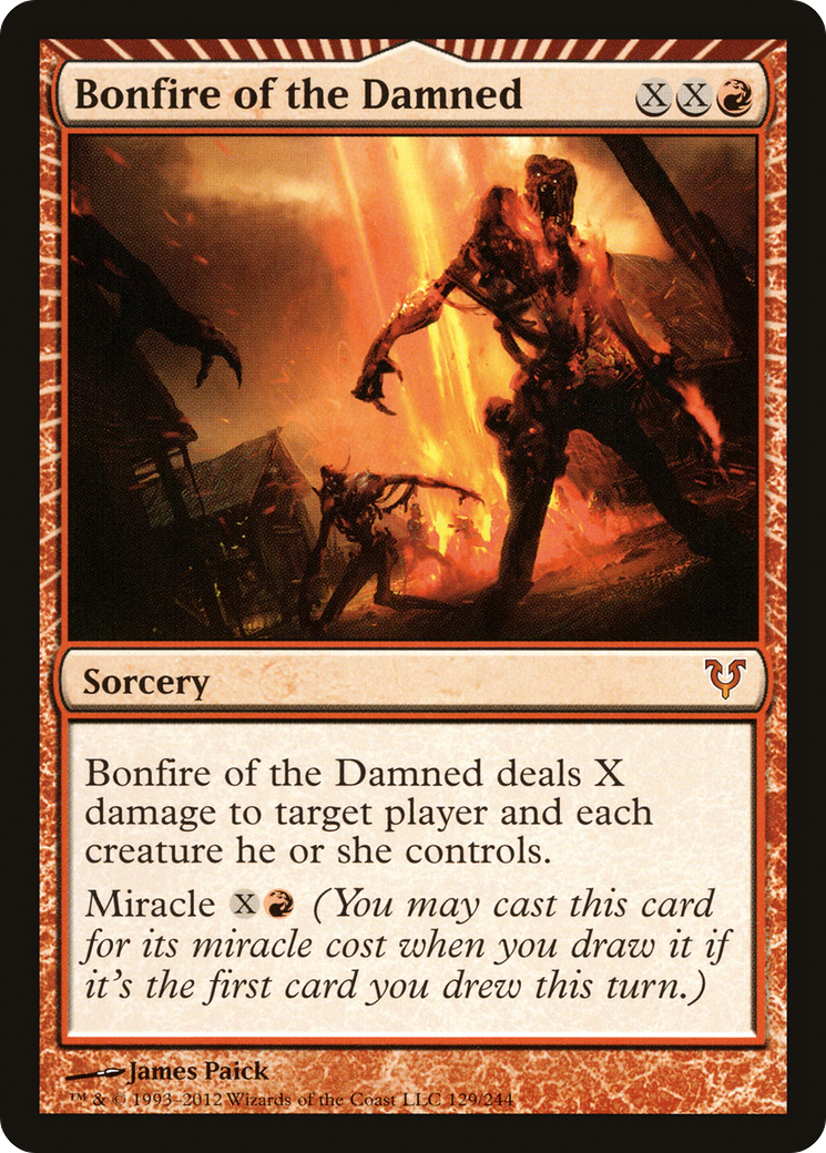 Bonfire of the Damned (129) Foil - Avacyn Restored