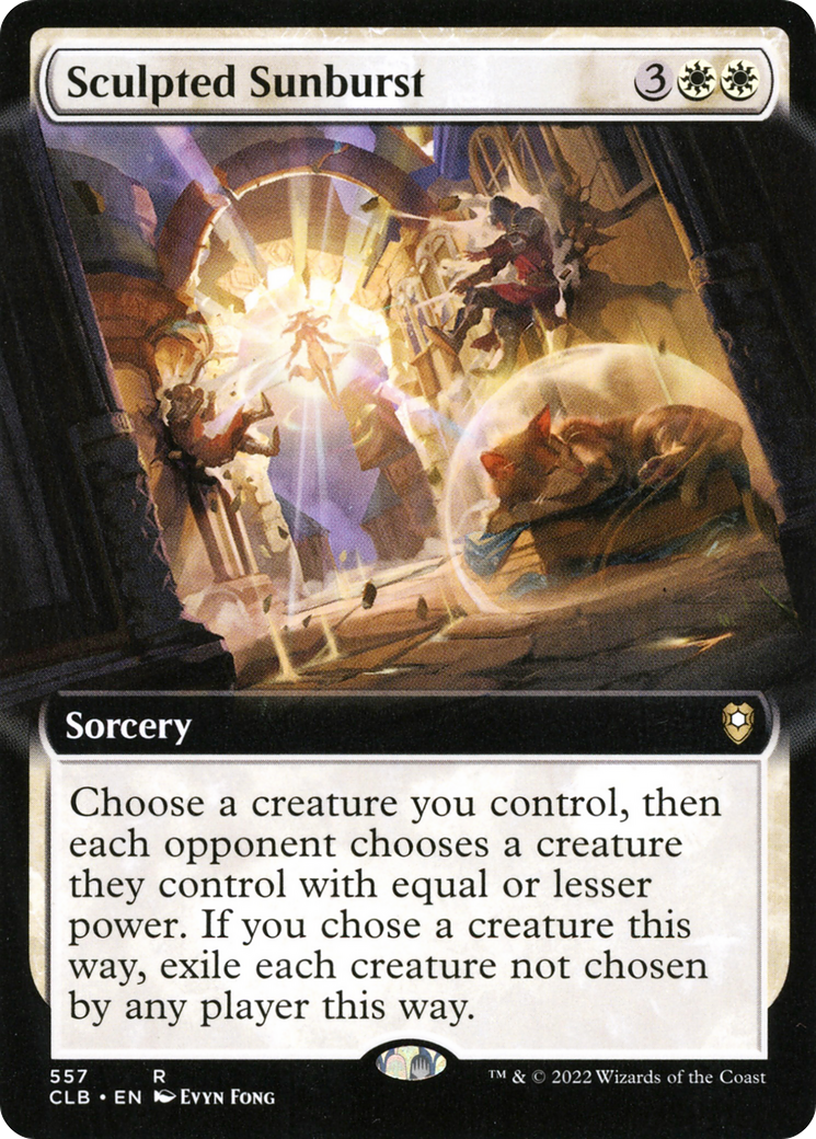Sculpted Sunburst (Extended Art) (557) Foil - Commander Legends: Battle for Baldur's Gate