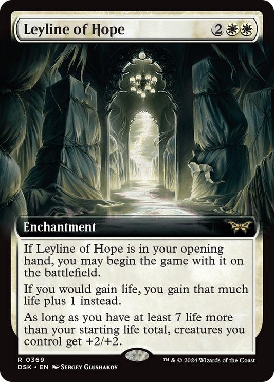 Leyline of Hope (Extended Art) [Duskmourn: House of Horror] Foil