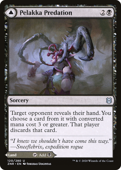 Pelakka Predation // Pelakka Caverns [Zendikar Rising] Foil