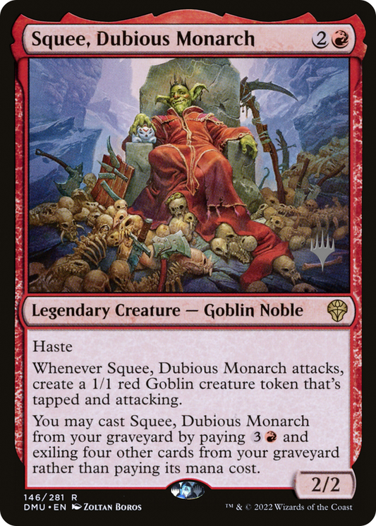 Squee, Dubious Monarch (Promo Pack) [Dominaria United Promos] Foil