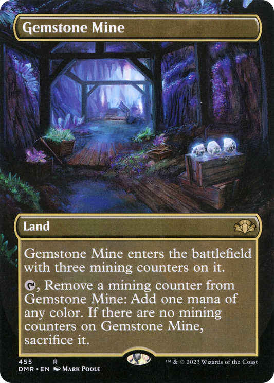 Gemstone Mine (Borderless Alternate Art) [Dominaria Remastered] Foil