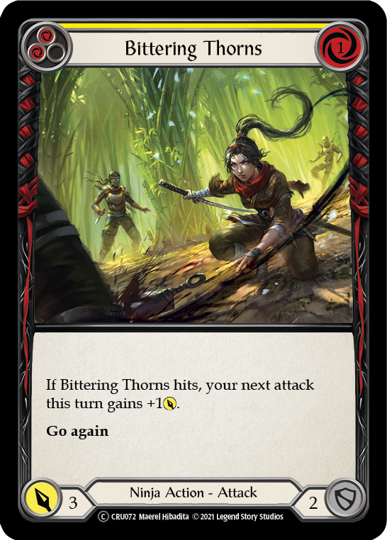 Bittering Thorns [U-CRU072] (Crucible of War Unlimited)  Unlimited Rainbow Foil | Silver Goblin