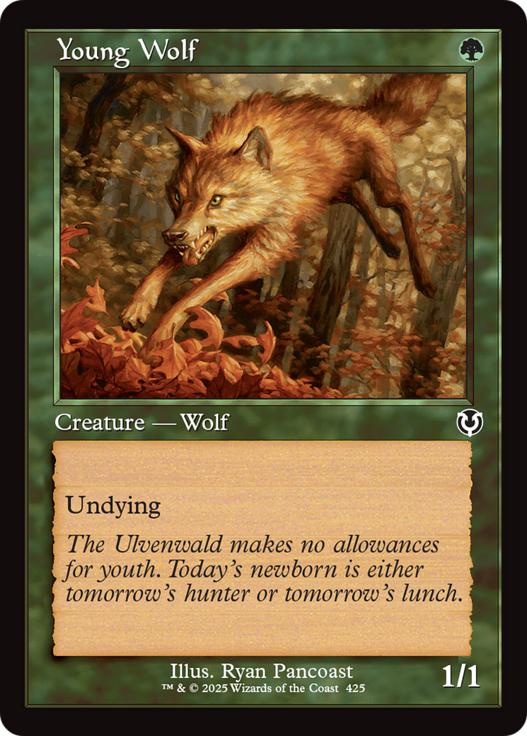 Young Wolf (Retro Frame) [Innistrad Remastered] | Silver Goblin