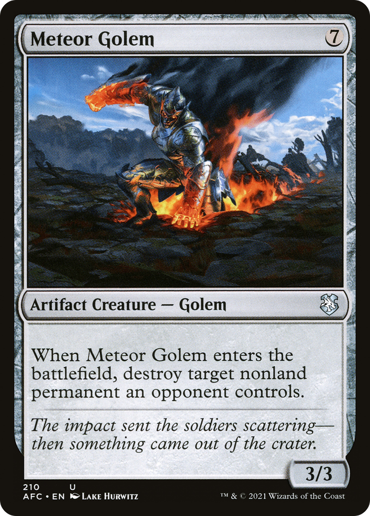 Meteor Golem (210) - Forgotten Realms Commander