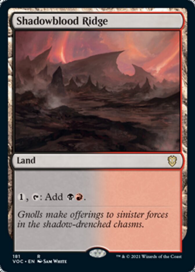 Shadowblood Ridge [Innistrad: Crimson Vow Commander] | Silver Goblin