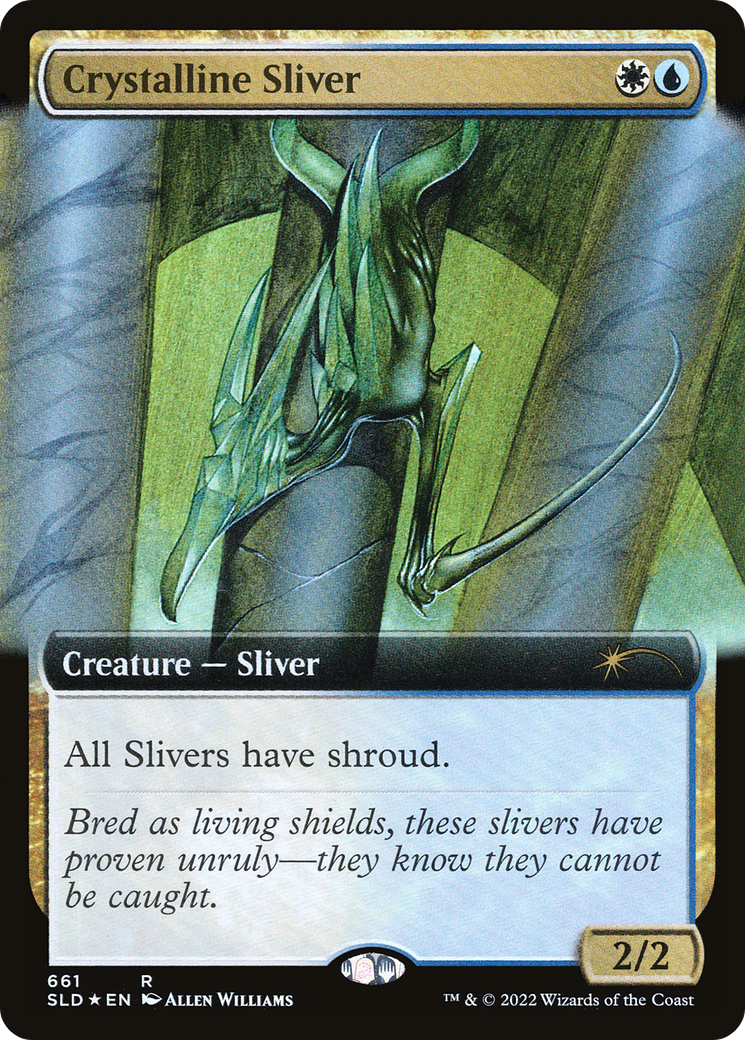 Crystalline Sliver (Extended Art) (661) Foil - Secret Lair Drop