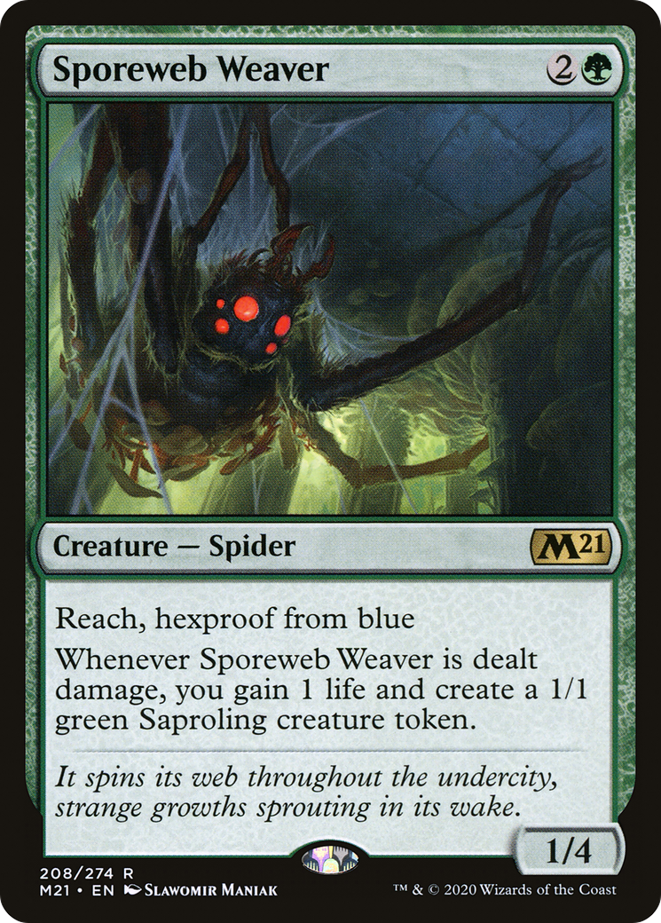Sporeweb Weaver (208) Foil - Core Set 2021