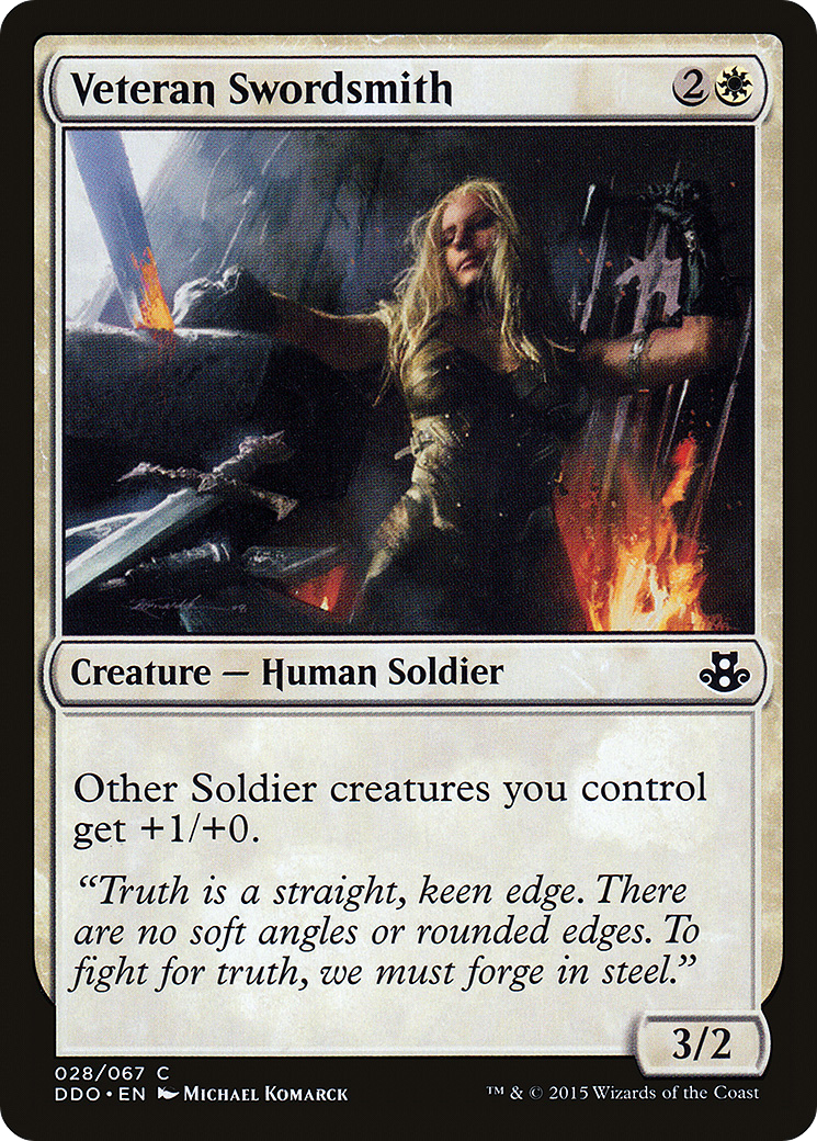 Veteran Swordsmith (028) - Duel Decks: Elspeth vs. Kiora