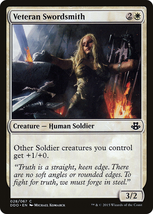 Veteran Swordsmith (028) - Duel Decks: Elspeth vs. Kiora