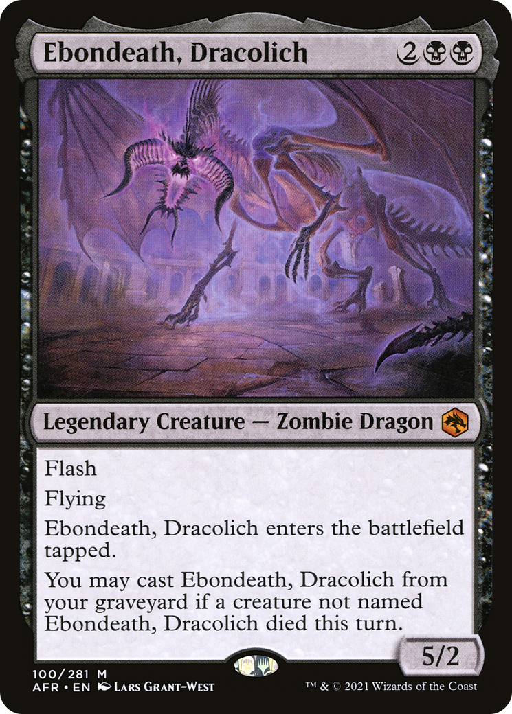 Ebondeath, Dracolich (100) Foil - Adventures in the Forgotten Realms