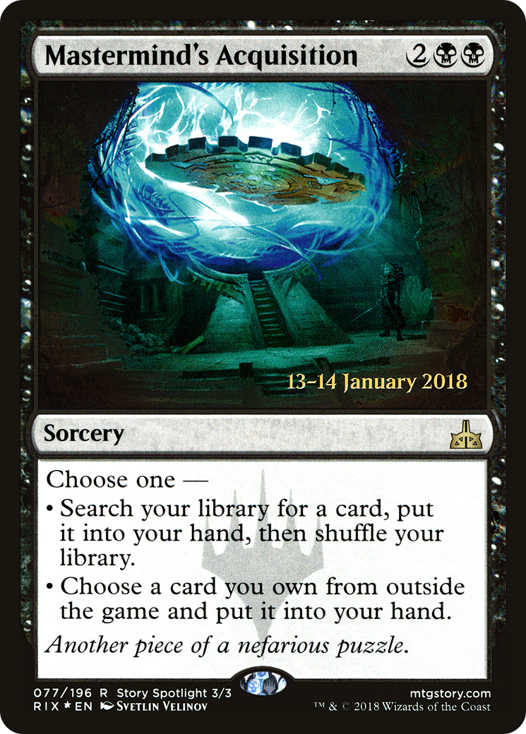 Mastermind's Acquisition (77s) Foil - Rivals of Ixalan Promos