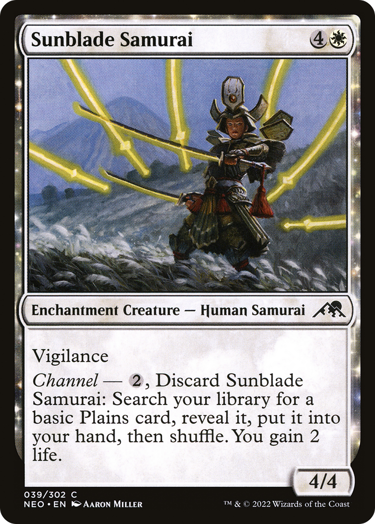 Sunblade Samurai (039) - Kamigawa: Neon Dynasty