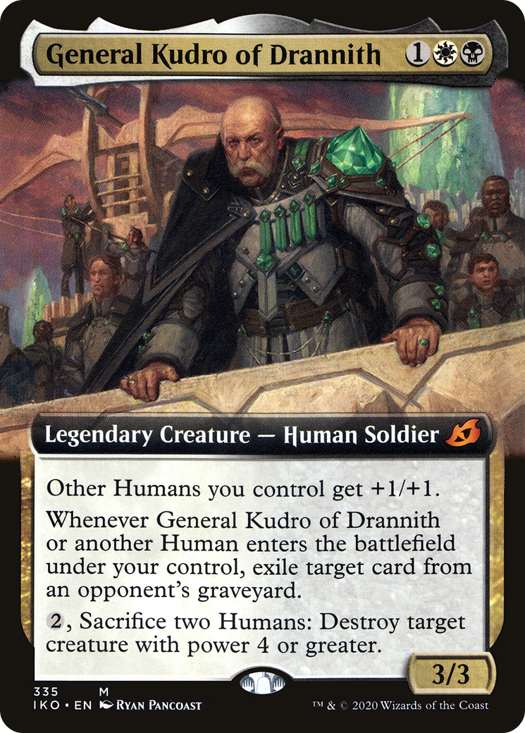 General Kudro of Drannith (Extended Art) (335) Foil - Ikoria: Lair of Behemoths