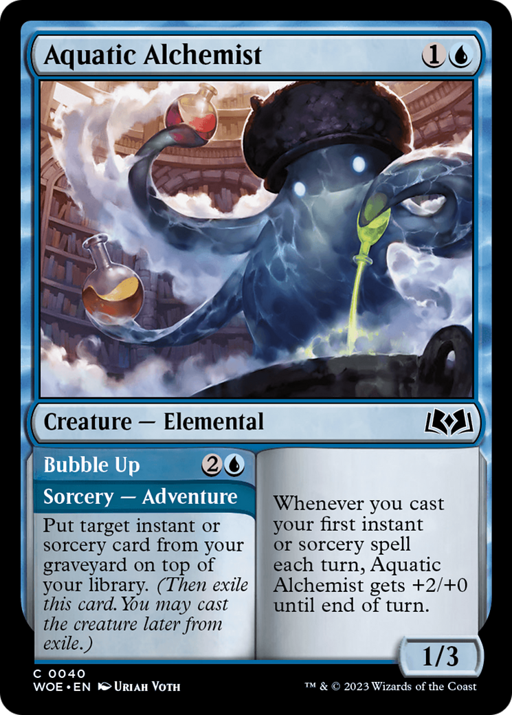 Aquatic Alchemist // Bubble Up (040) - Wilds of Eldraine