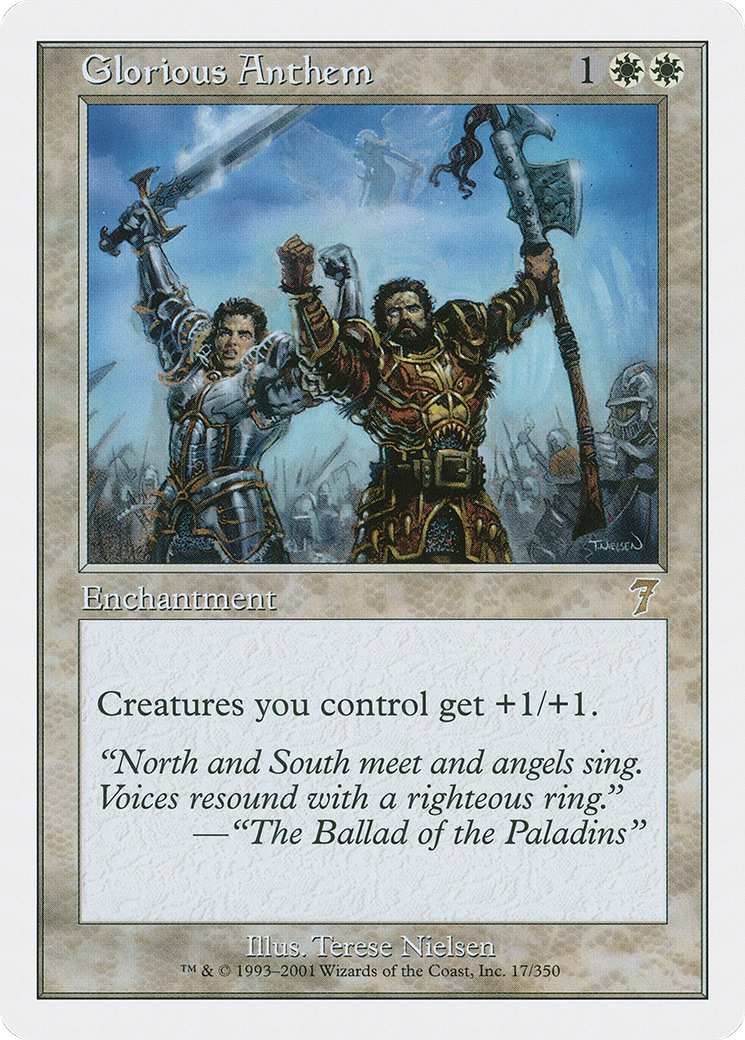 Glorious Anthem (017) Foil - Seventh Edition