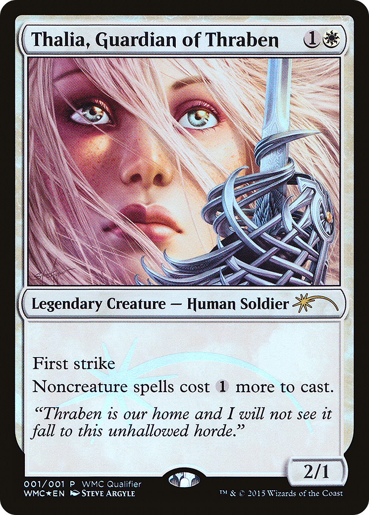 Thalia, Guardian of Thraben (001) Foil - World Magic Cup Qualifiers