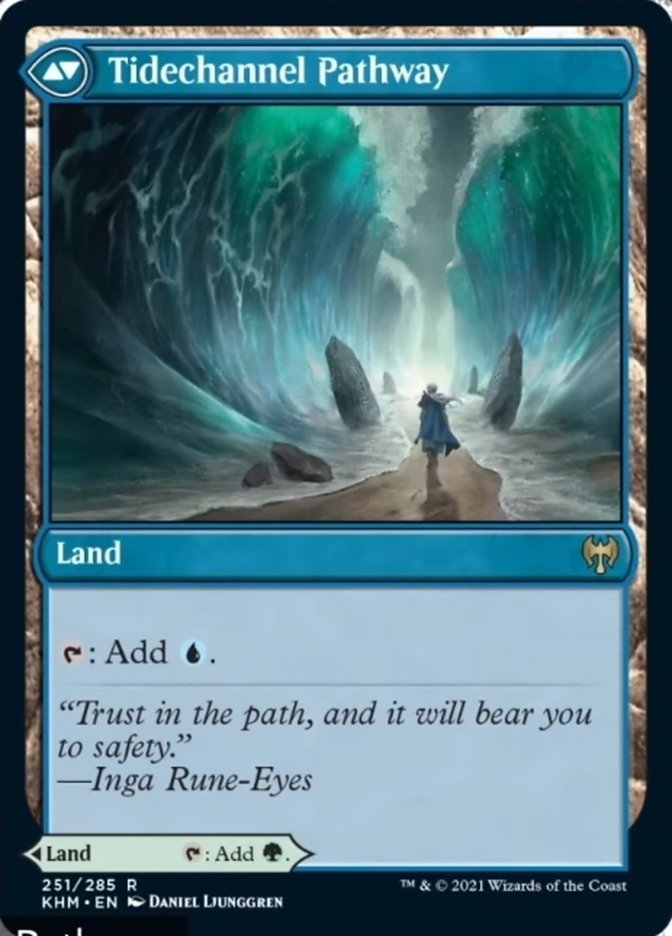 Barkchannel Pathway // Tidechannel Pathway (251) Foil - Kaldheim