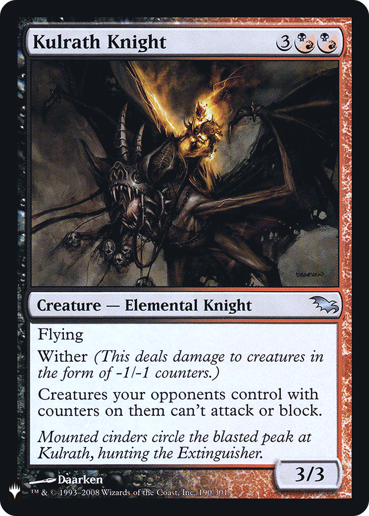 Kulrath Knight (SHM-190) Foil - The List