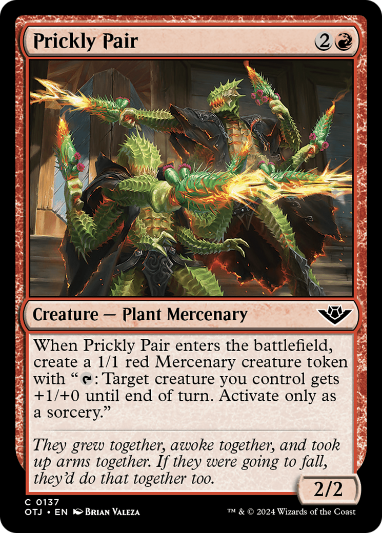 Prickly Pair (137) Foil - Outlaws of Thunder Junction