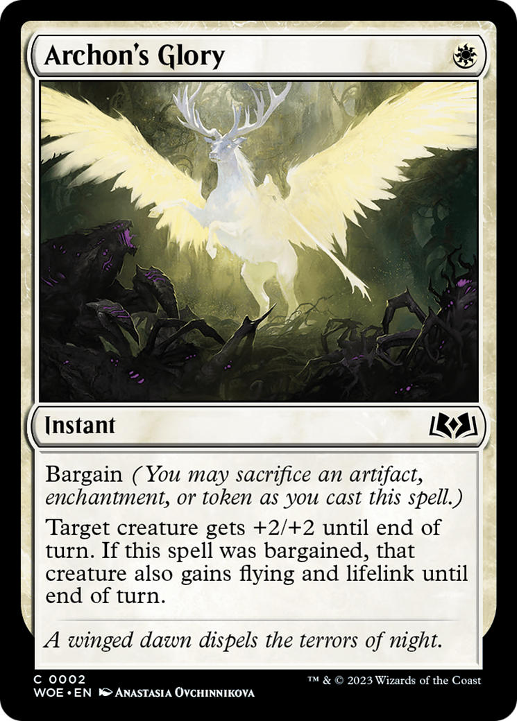 Archon's Glory (002) - Wilds of Eldraine