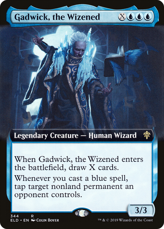 Gadwick, the Wizened (Extended Art) (344) - Throne of Eldraine