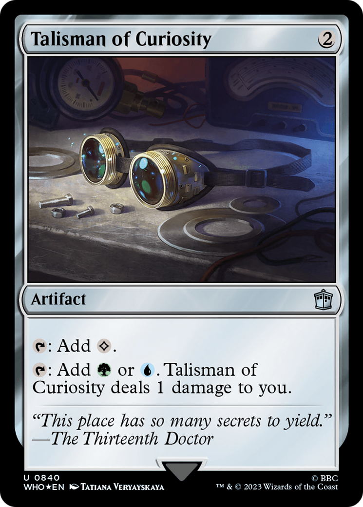 Talisman of Curiosity (Surge Foil) [Doctor Who] | Silver Goblin