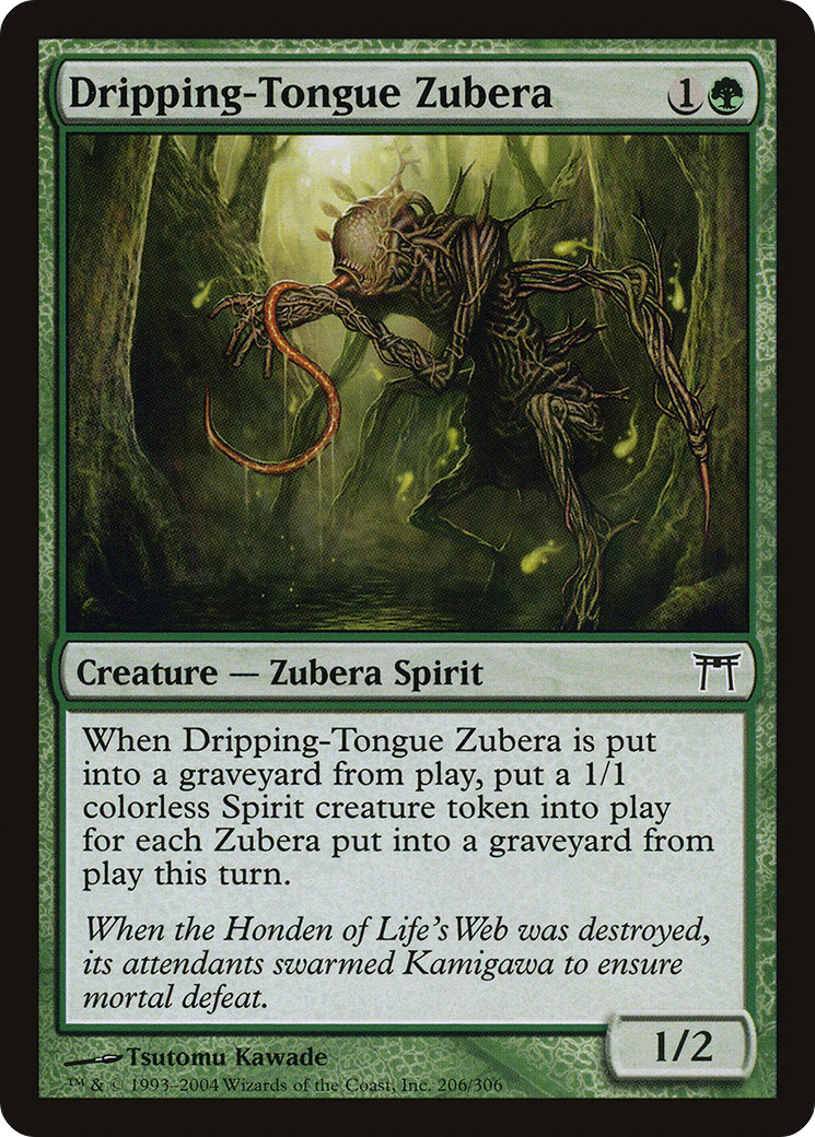 Dripping-Tongue Zubera (206) Foil - Champions of Kamigawa