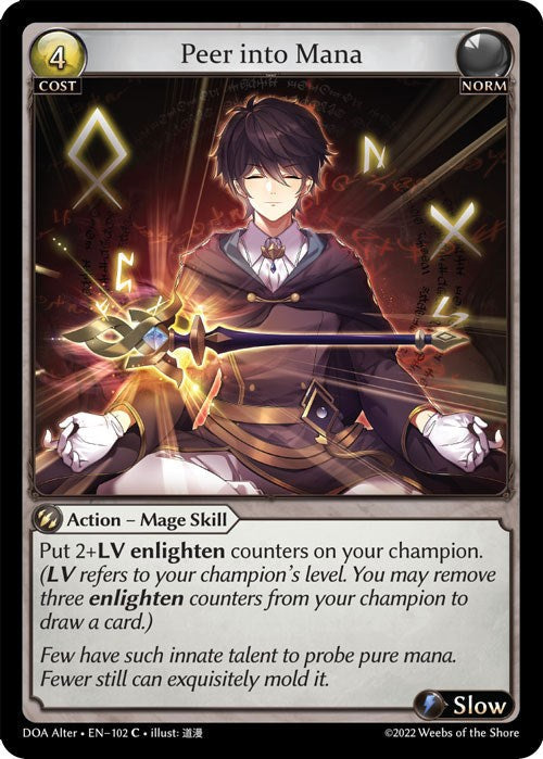 Peer into Mana (102) [Dawn of Ashes: Alter Edition] Foil