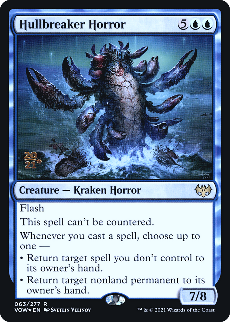 Hullbreaker Horror (63s) Foil - Innistrad: Crimson Vow Promos