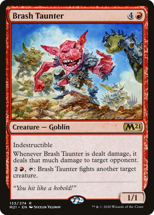 Brash Taunter (133p) Foil - Core Set 2021 Promos
