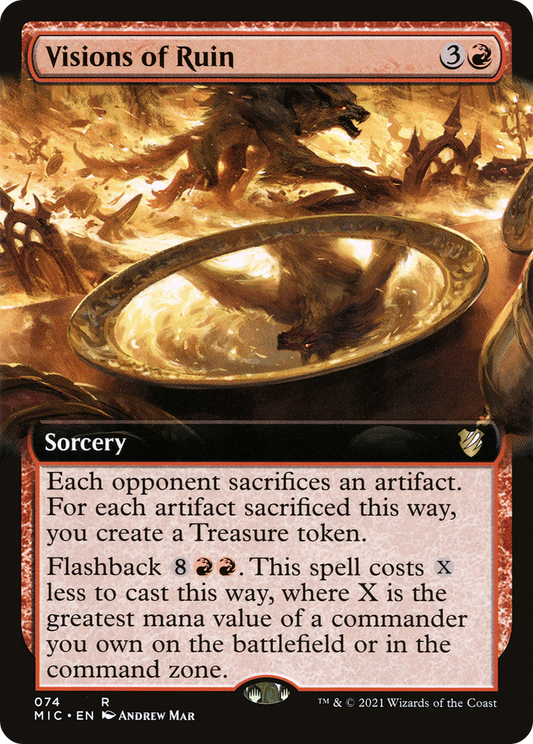Visions of Ruin (Extended Art) [Innistrad: Midnight Hunt Commander]
