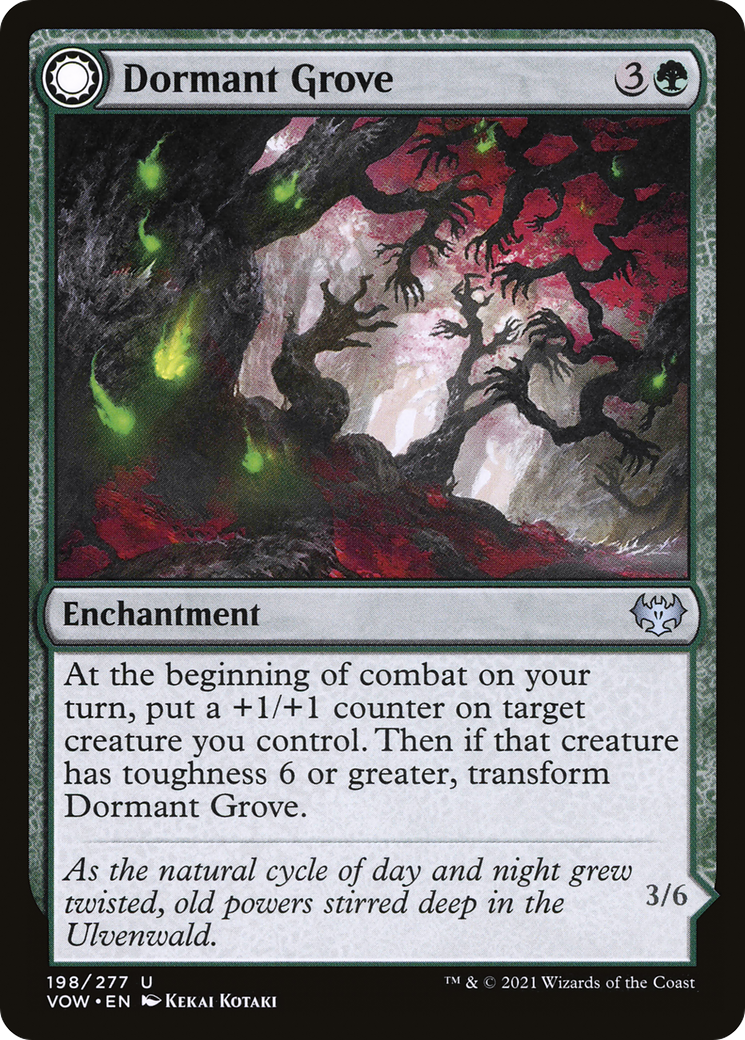 Dormant Grove // Gnarled Grovestrider (198) - Innistrad: Crimson Vow