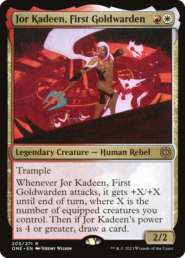 Jor Kadeen, First Goldwarden (203) Foil - Phyrexia: All Will Be One