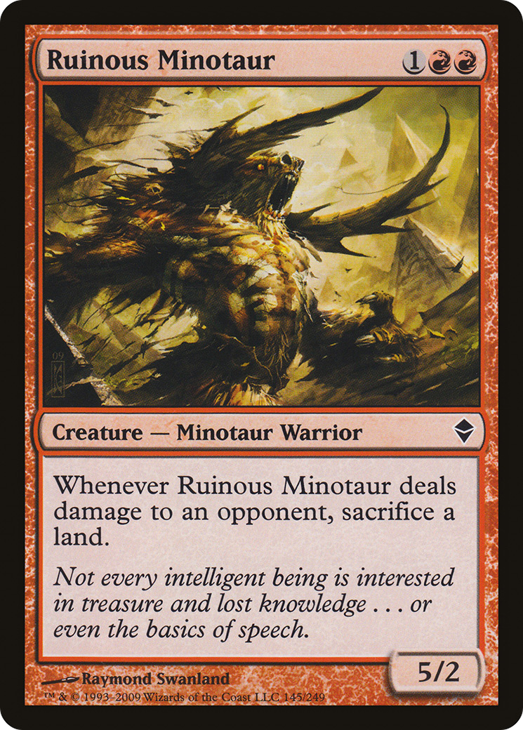 Ruinous Minotaur (145) - Zendikar