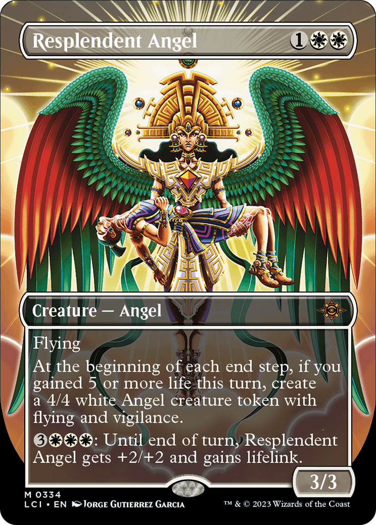Resplendent Angel (Borderless) (334) - The Lost Caverns of Ixalan